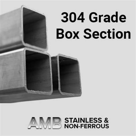 50mm stainless steel box section|50 x 4 box section.